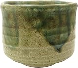 美濃焼 抹茶碗 白灰流し筒型 552-05 美濃焼 抹茶碗 白灰流し筒型 552-05